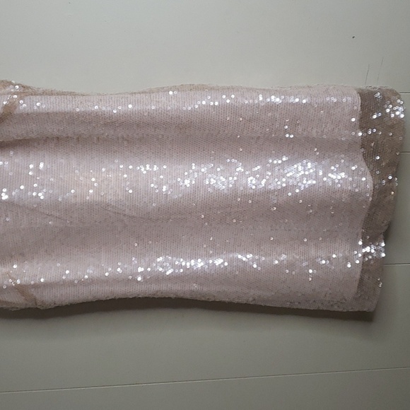 Women's Mini A line Squin Mini Dress - A New Day Cream - Picture 3 of 9